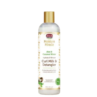 African Pride Moisture Miracle Aloe & Coconut Water Curl Milk & Detangler (354ml)