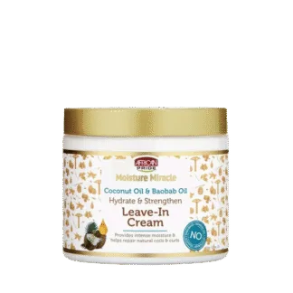 African Pride Moisture Miracle Coconut Oil & Baobab Oil Leave-In Cream (425g)