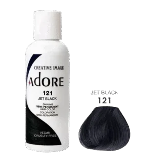 Adore Semi Permanent Hair Color 121 - Jet Black