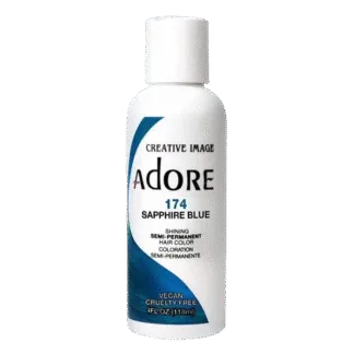 Adore Semi Permanent Hair Color 174 - Sapphire Blue